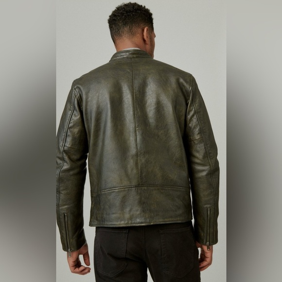 Lucky Brand Bonneville Leather Jacket size M - Picture 2 of 8